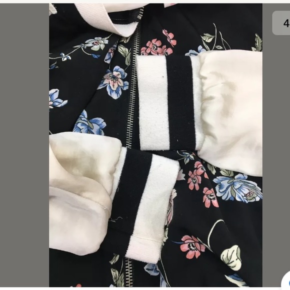 XHILARATION black pink floral jacket xl - Picture 4 of 5
